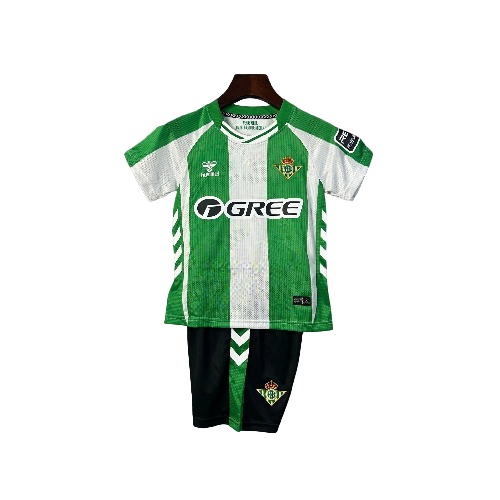Camiseta local infantil del Real Betis 2026