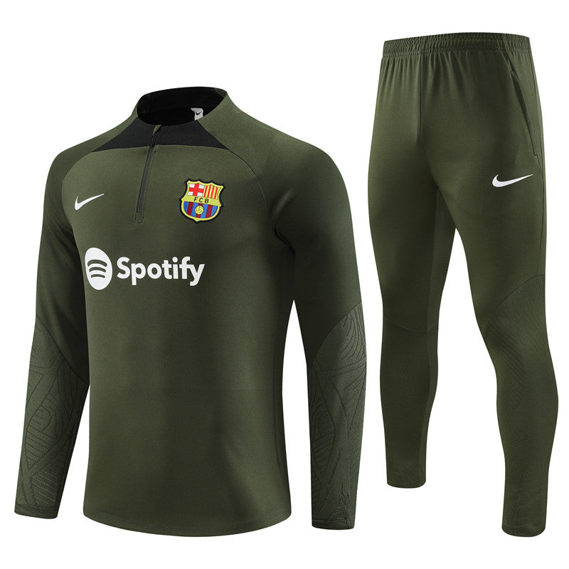 Tuta verde militare Barcelona 23-24