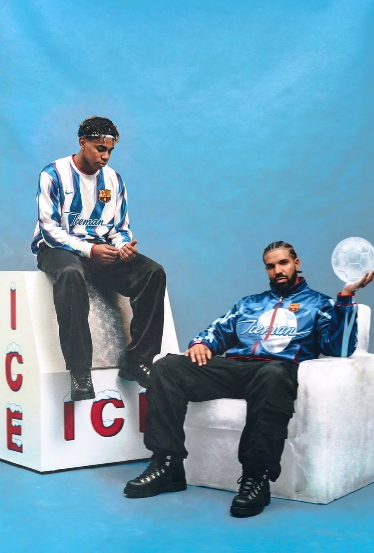 Maillot édition spéciale FC Barcelone ICEMAN Drake