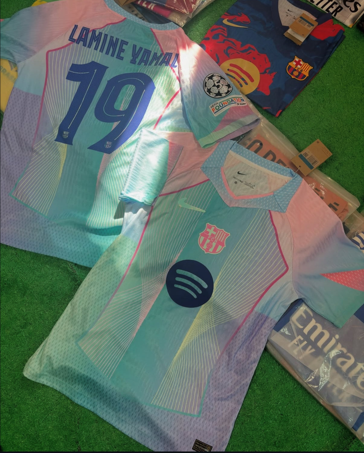 FC Barcellona Maglia Edizione Speciale Azzurro Chiaro