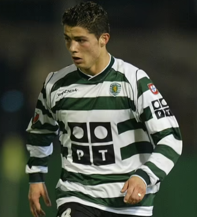 Sporting Lissabon 2001/2003 Langarm-Fußballtrikot