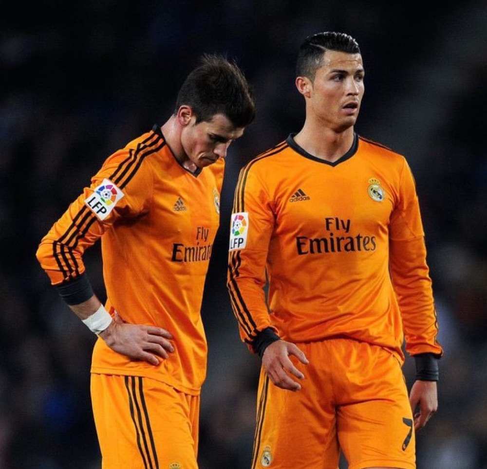 2013/2014 Real Madrid Oranges Drittes Trikot Langarm Retro-Trikot