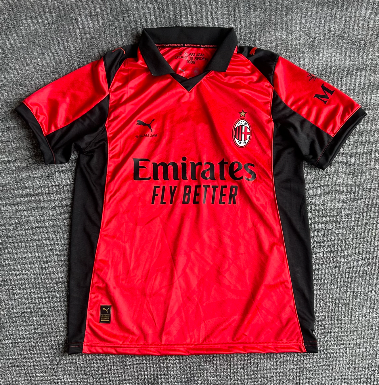 Maglia Edizione Limitata AC Milan x Slam Jam Rossa 2026