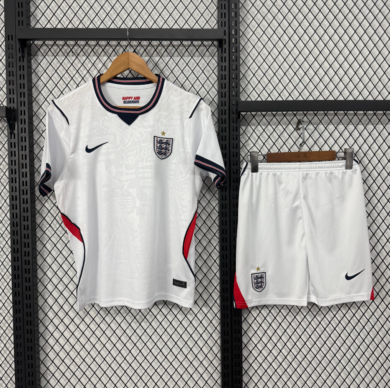 Camisola infantil Inglaterra casa edição Copa do Mundo 2026