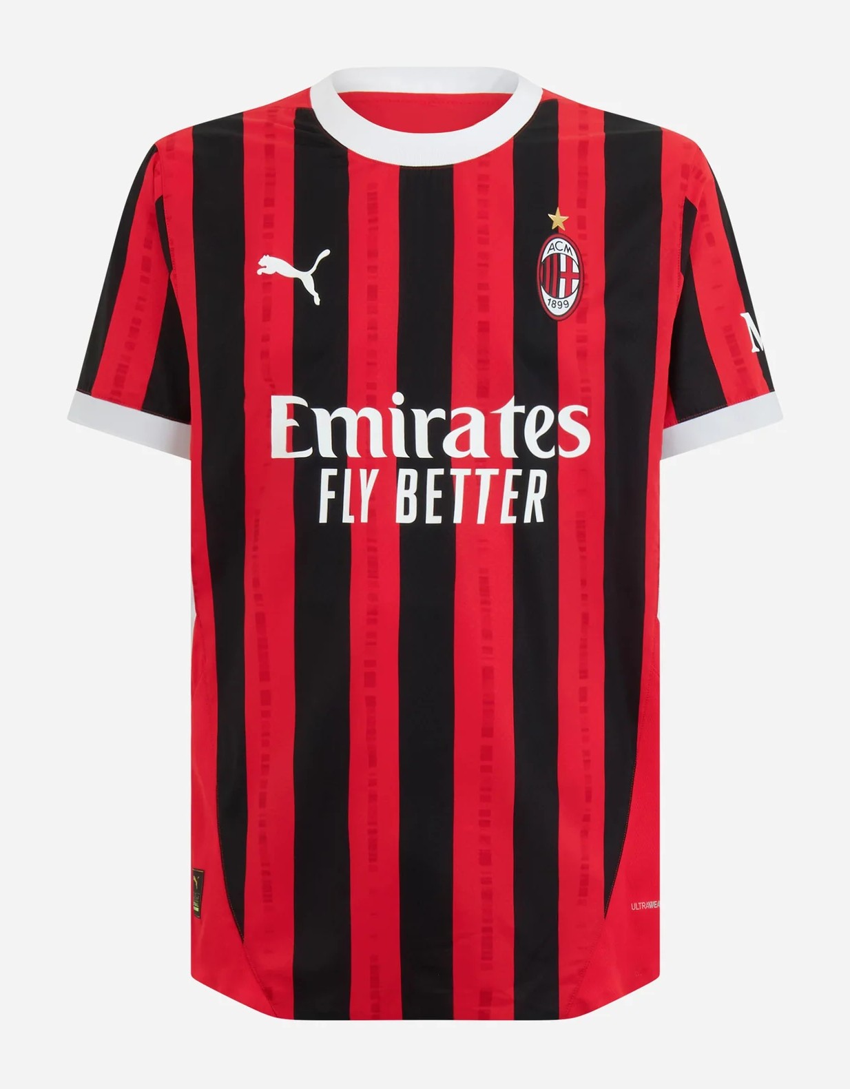 Maglia casa AC Milan versione giocatore 2024/25