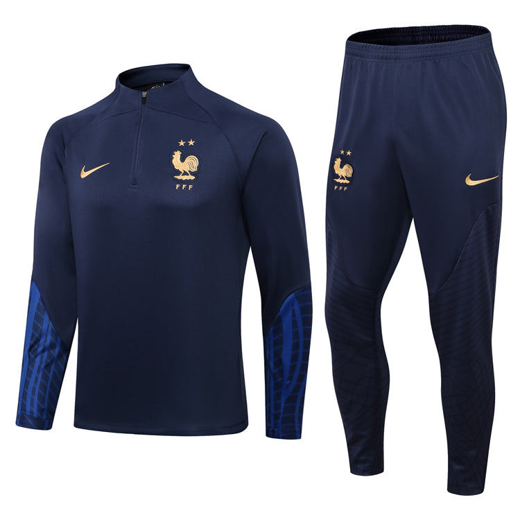 Tuta Junior Francia 22-23 Blu