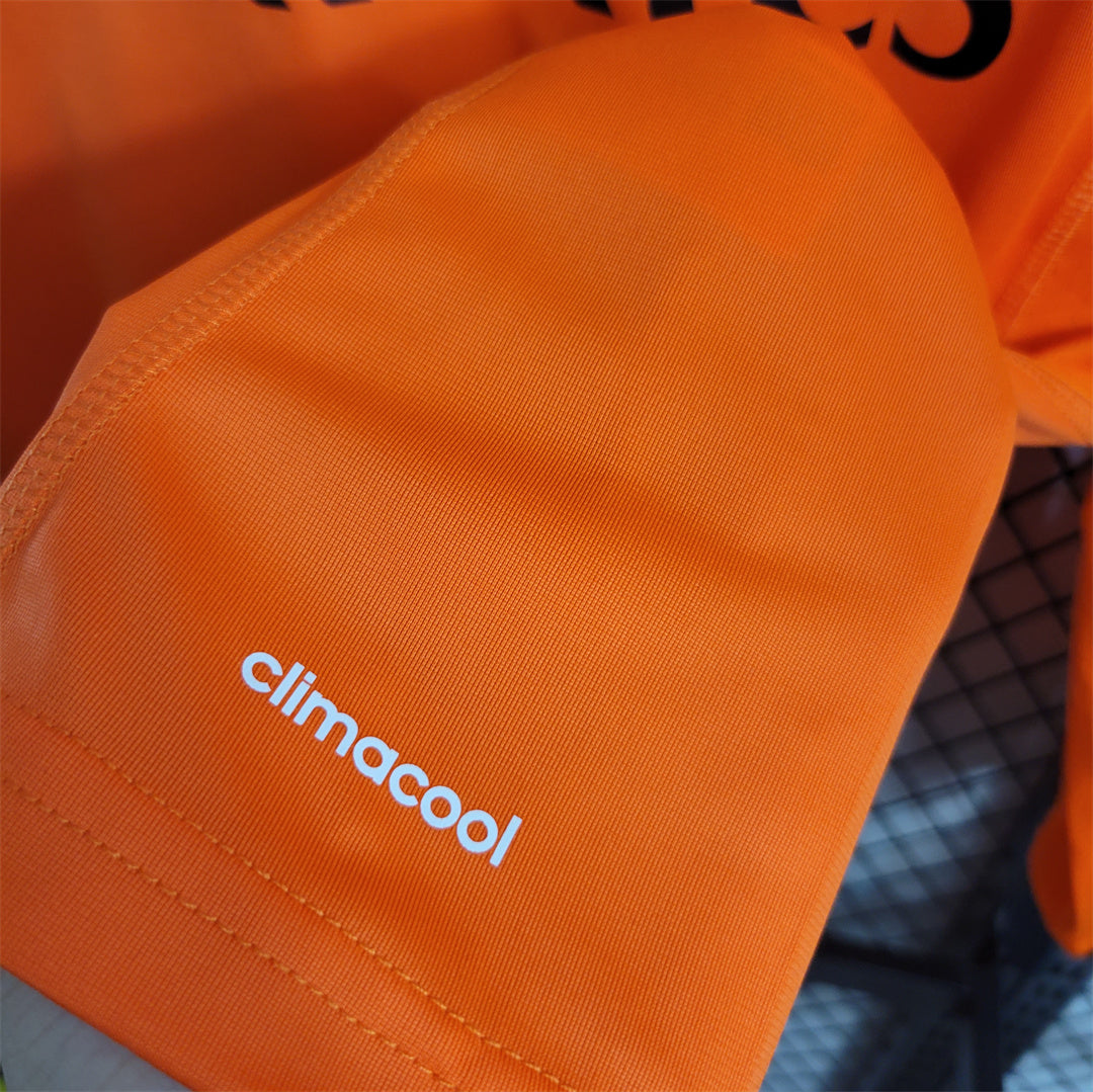 2013/2014 Real Madrid Oranges Drittes Trikot Langarm Retro-Trikot