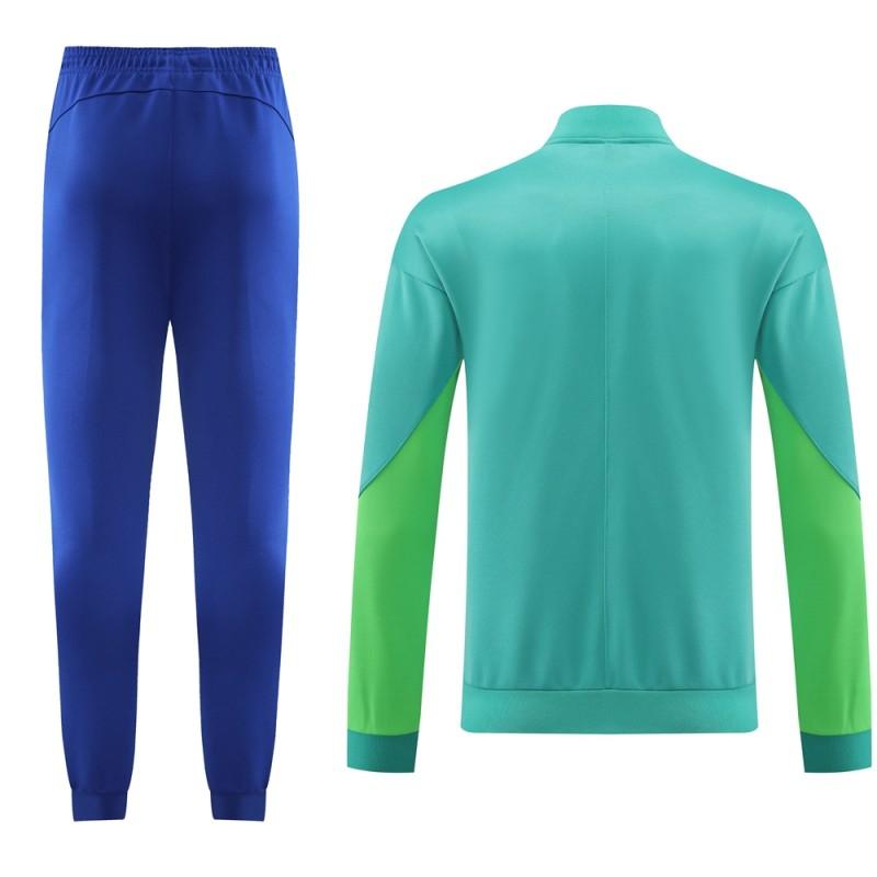 Tuta verde Brasile 23-24 (con zip completa)
