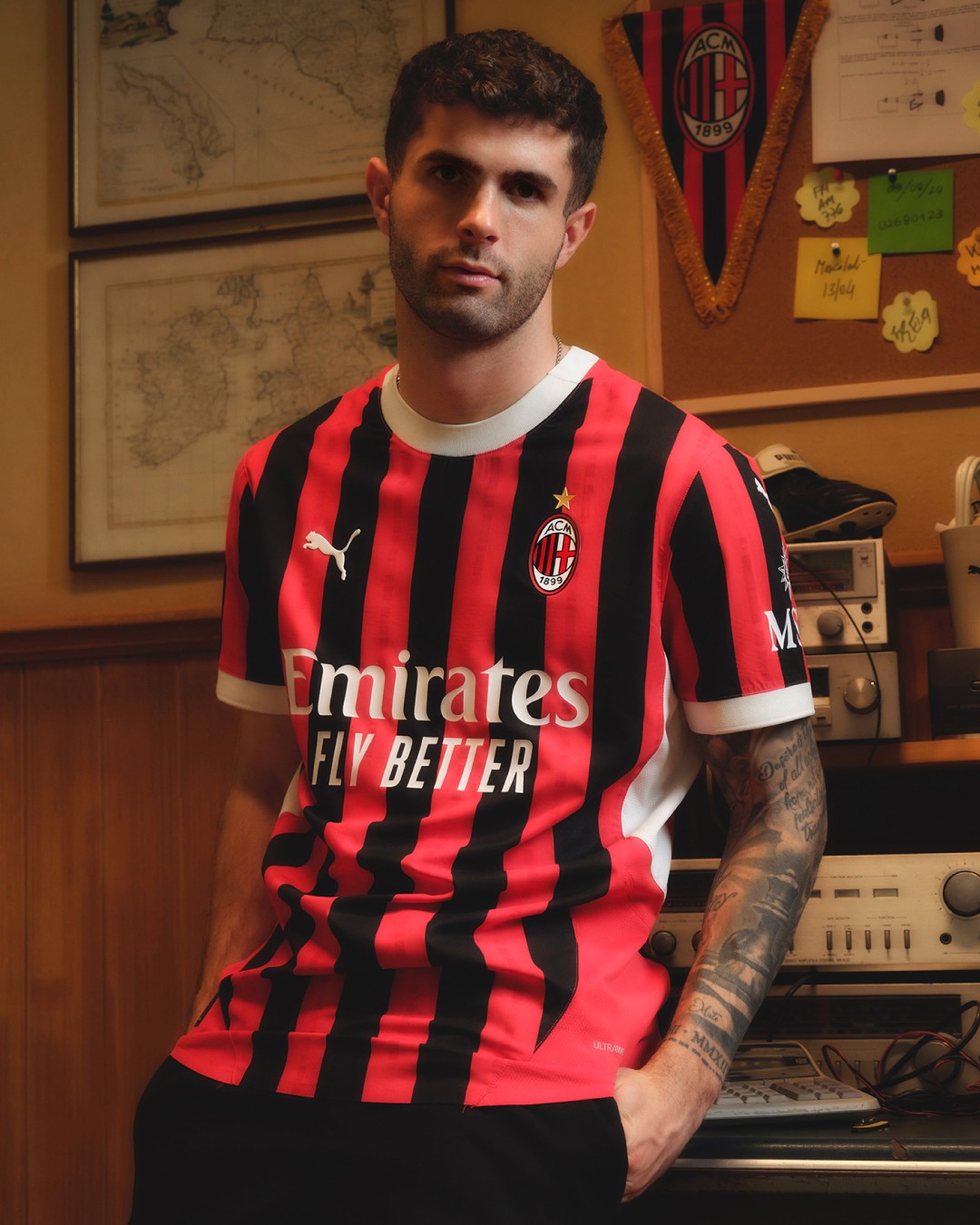Maglia casa AC Milan versione giocatore 2024/25