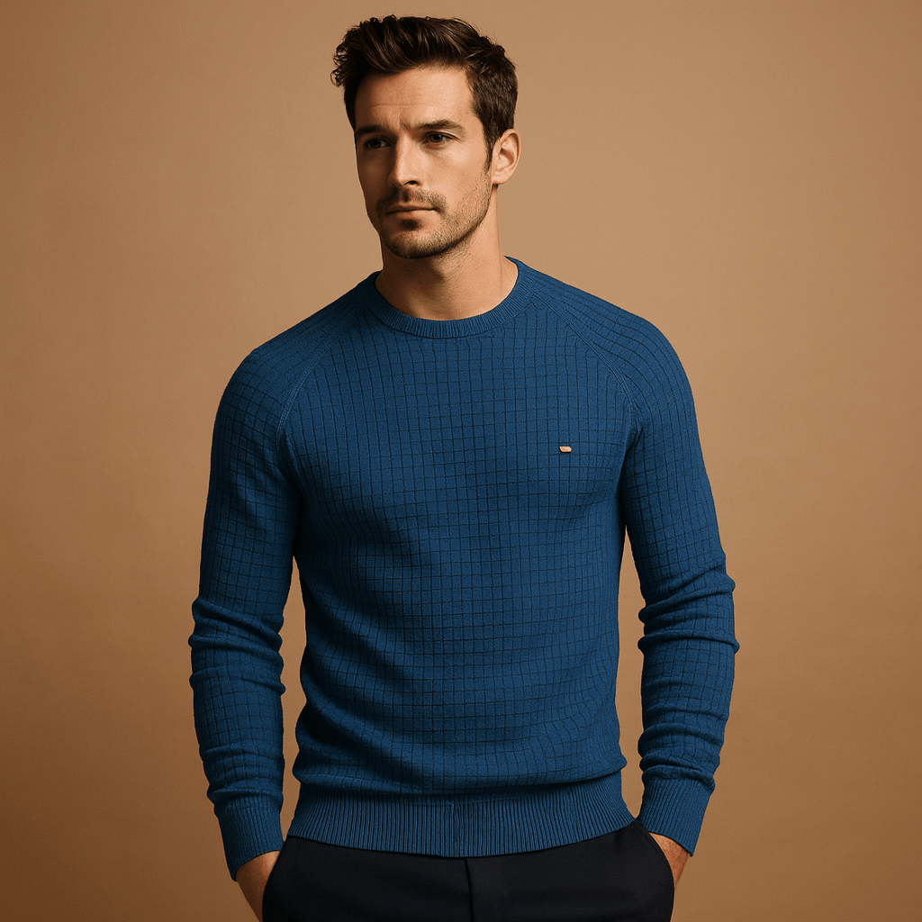 Maglione lavorato a maglia uomo, design confortevole e rilassato