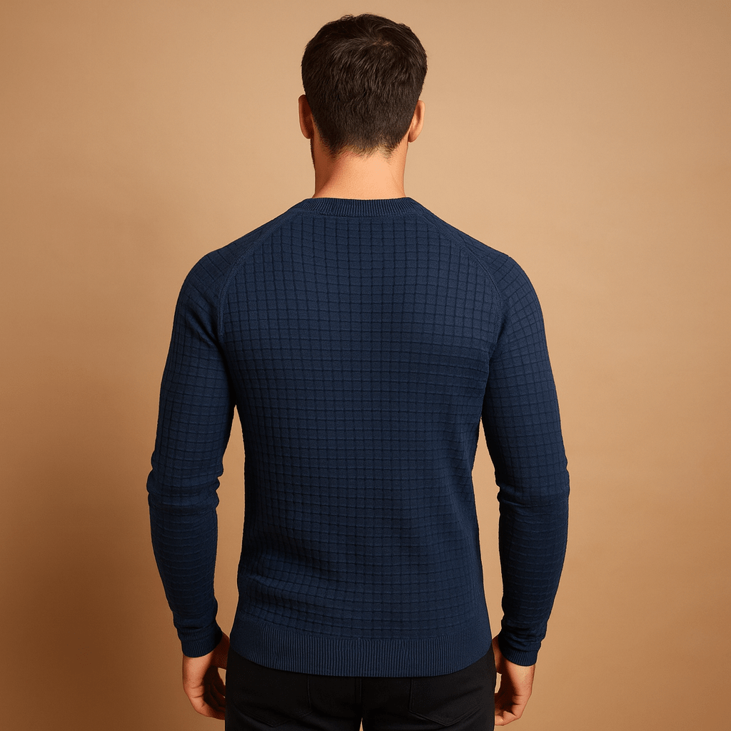 Maglione lavorato a maglia uomo, design confortevole e rilassato