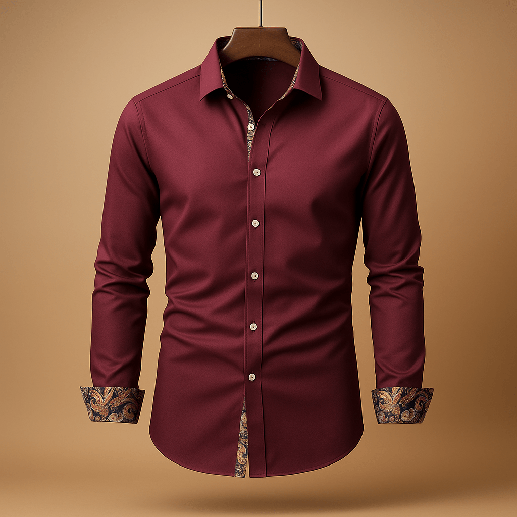 Camicia uomo, vestibilità classica moderna, appeal raffinato