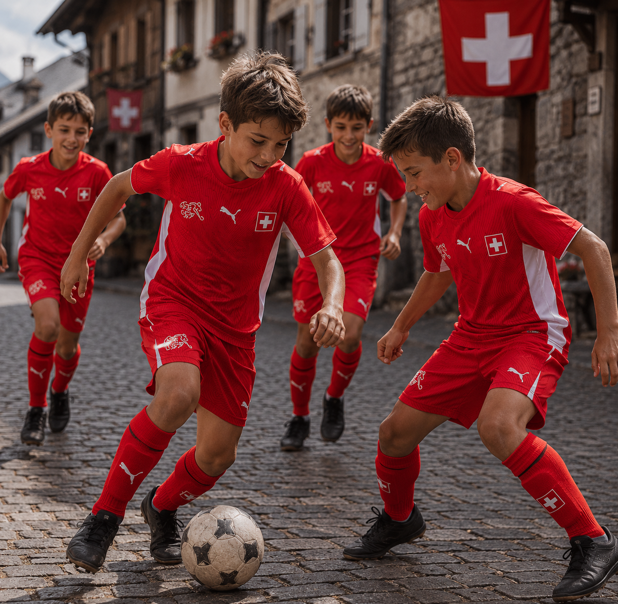 Maglia bambini Svizzera Coppa del Mondo 2026