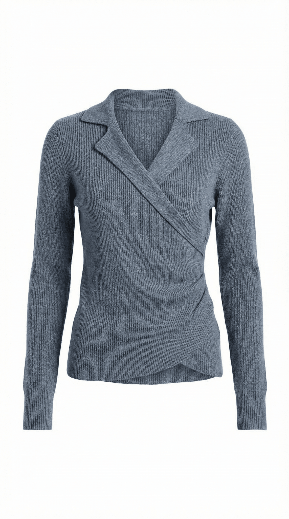 Maglione da donna — Vestibilità aderente, collo avvolgente con design a collo alto