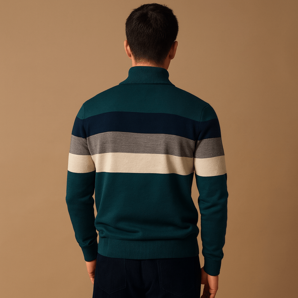 Zip-Pullover Herren, entspannte, lässige Passform