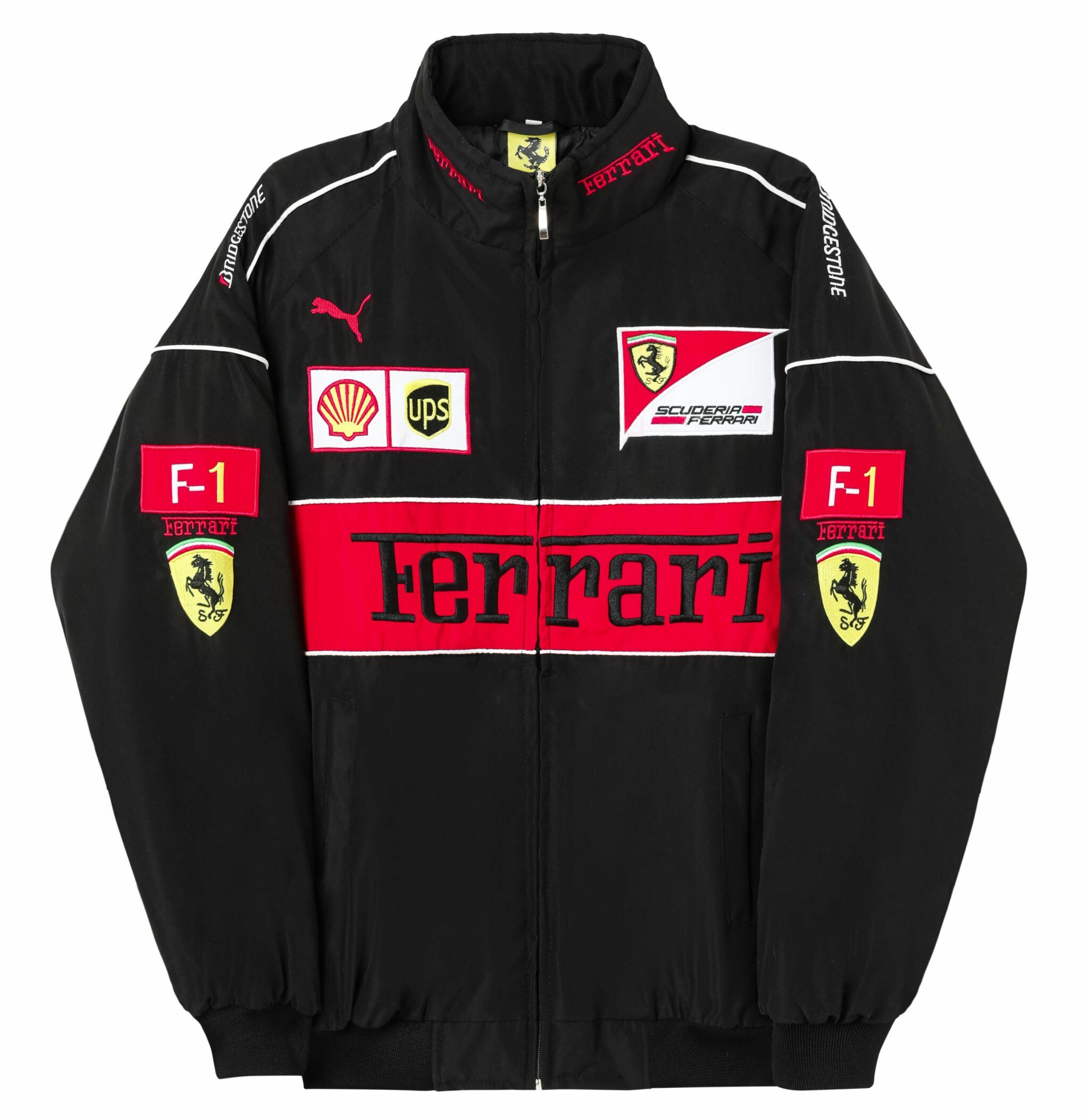 Rari F1 Racing Team Jas – Zwarte Scuderia Motorsport Ritsjas