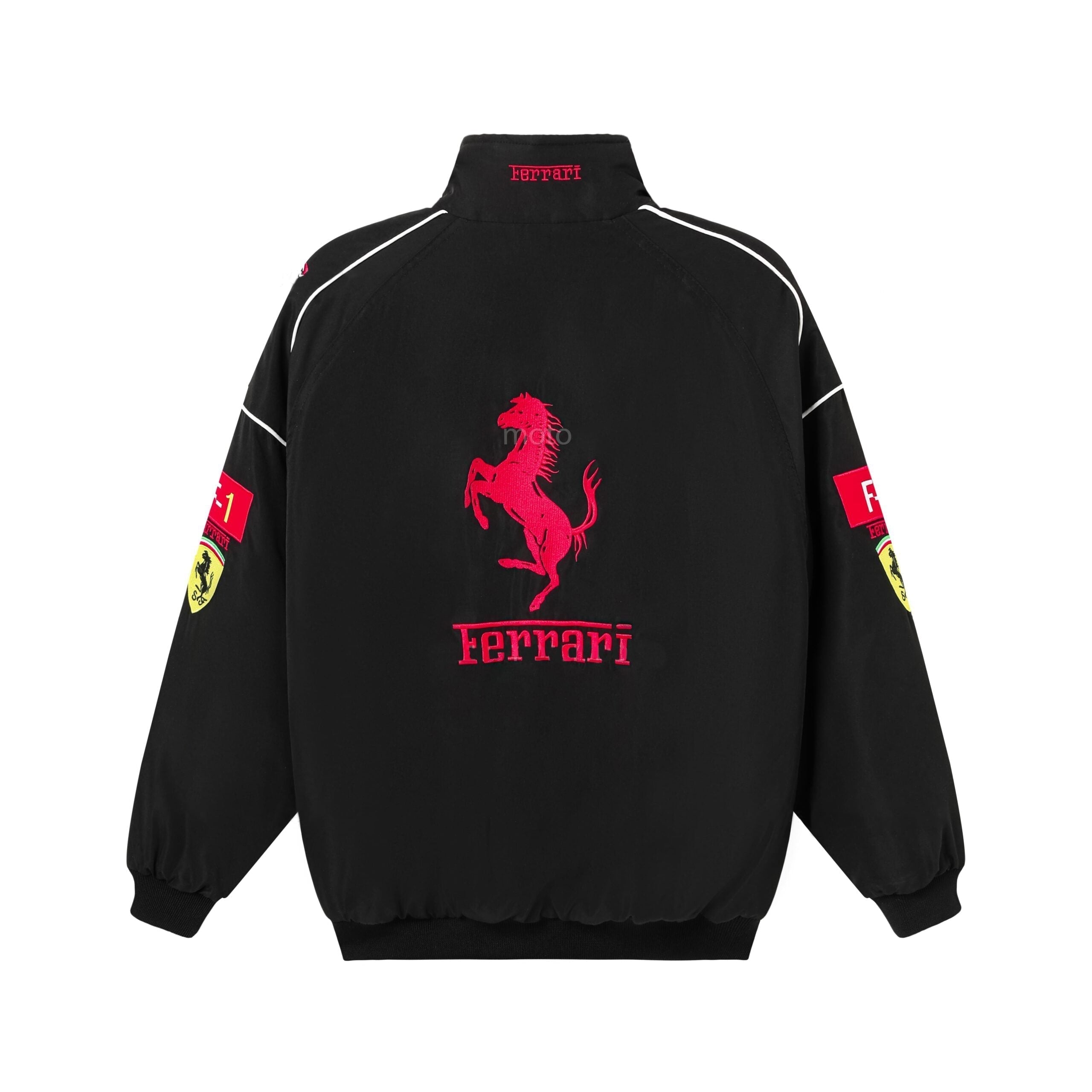 Rari F1 Racing Team Jas – Zwarte Scuderia Motorsport Ritsjas