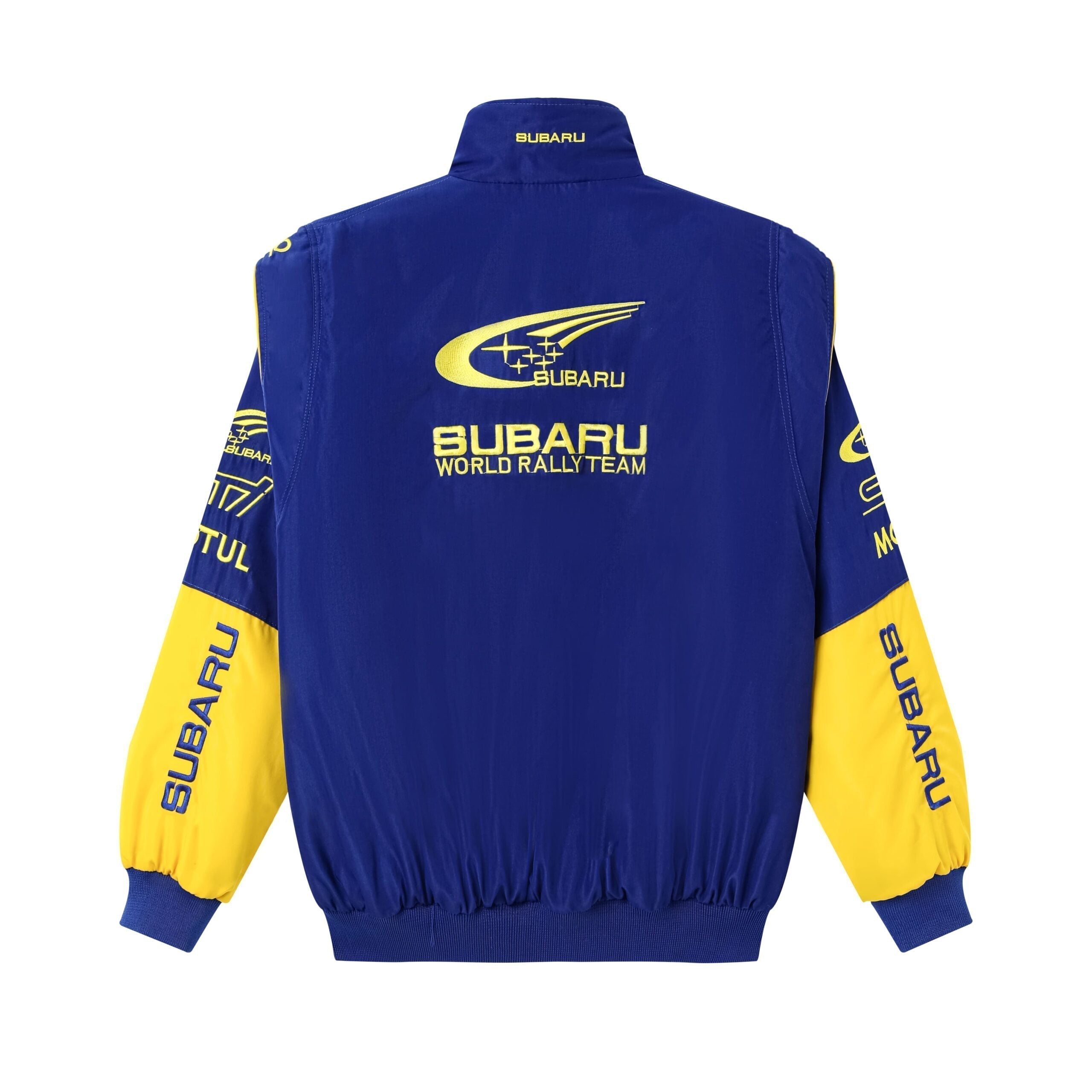 Subaru World Rally Team Jacke – Blau & Gelb Motorsport Renn-Reißverschluss