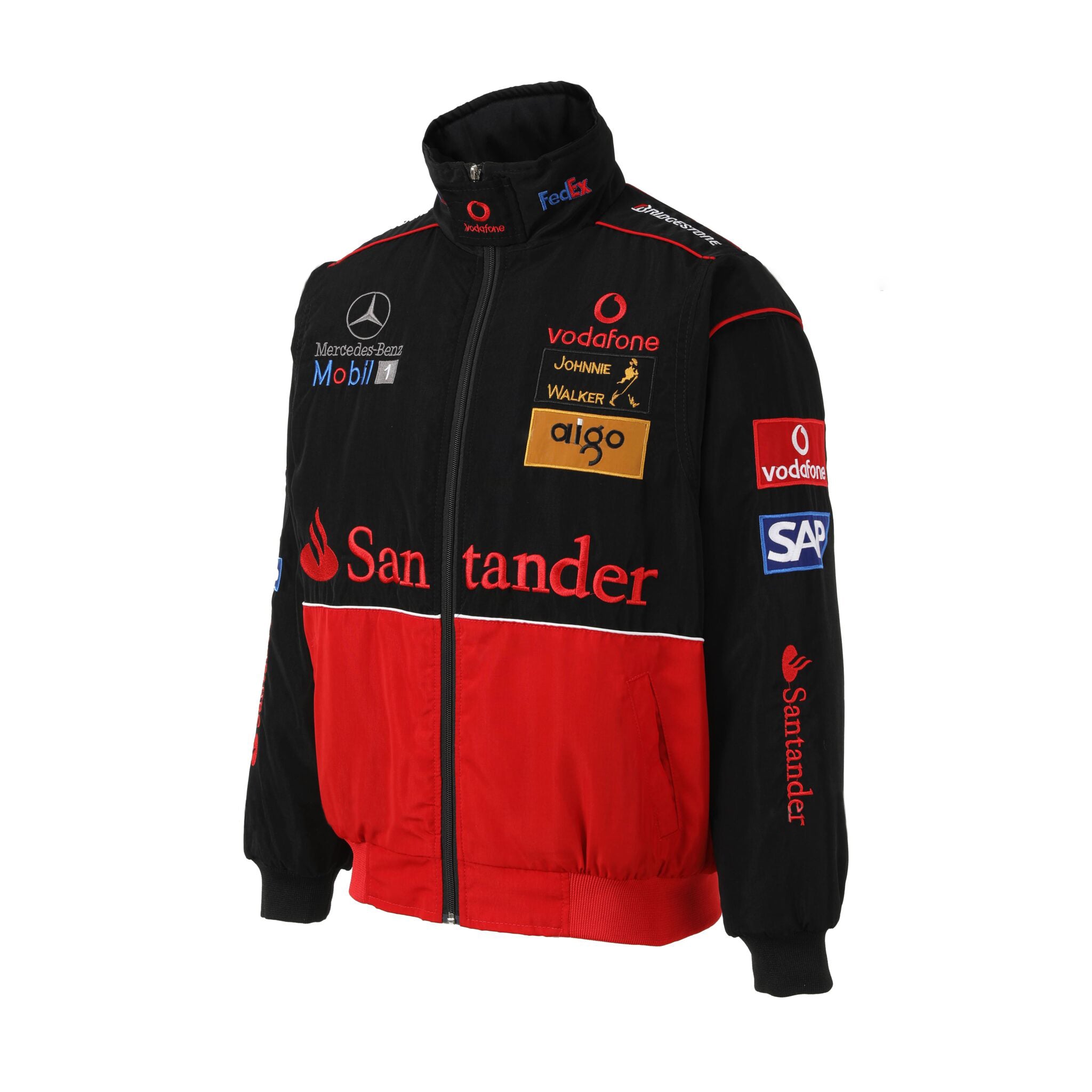 Veste Équipe de Course F1 McLaren – Manteau zippé Vodafone Mercedes Motorsport