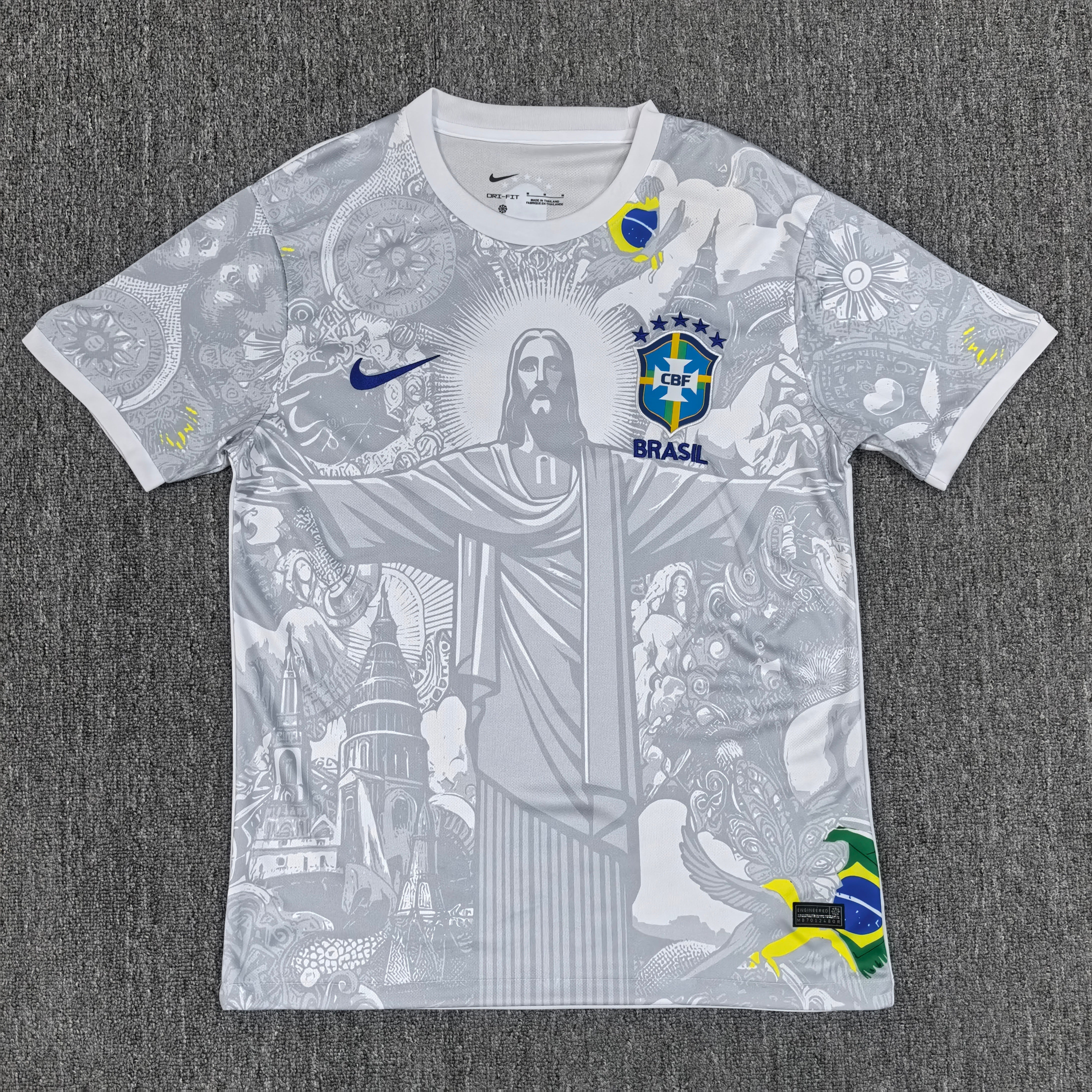 Brazilië Jesus shirt 2026, Brazilië wit speciale editie shirt