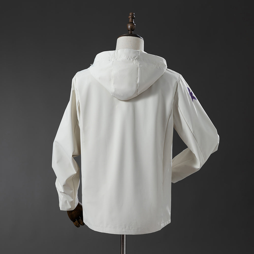 Brasilien weiße Windjacke