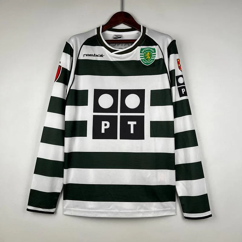 Sporting Lissabon 2001/2003 Langarm-Fußballtrikot