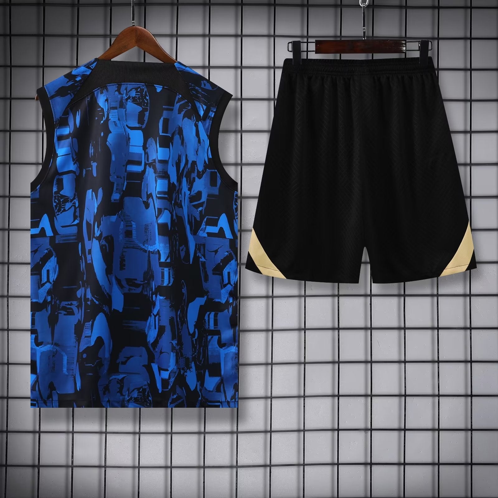 Conjunto de verano sin mangas negro de entrenamiento prepartido CHELSEA 2024/2025