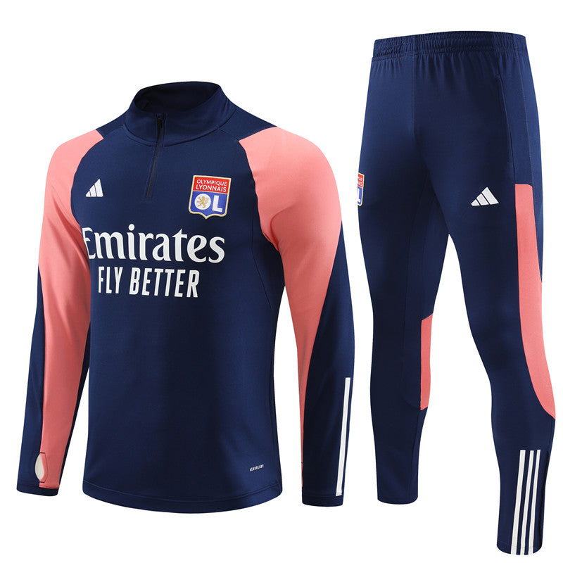 Tuta da ginnastica Lione 23-24 Blu Reale
