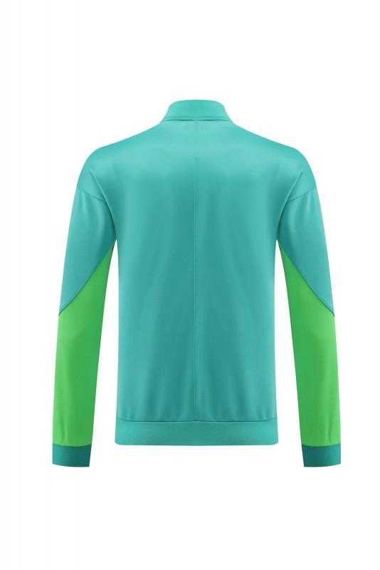 Tuta verde Brasile 23-24 (con zip completa)