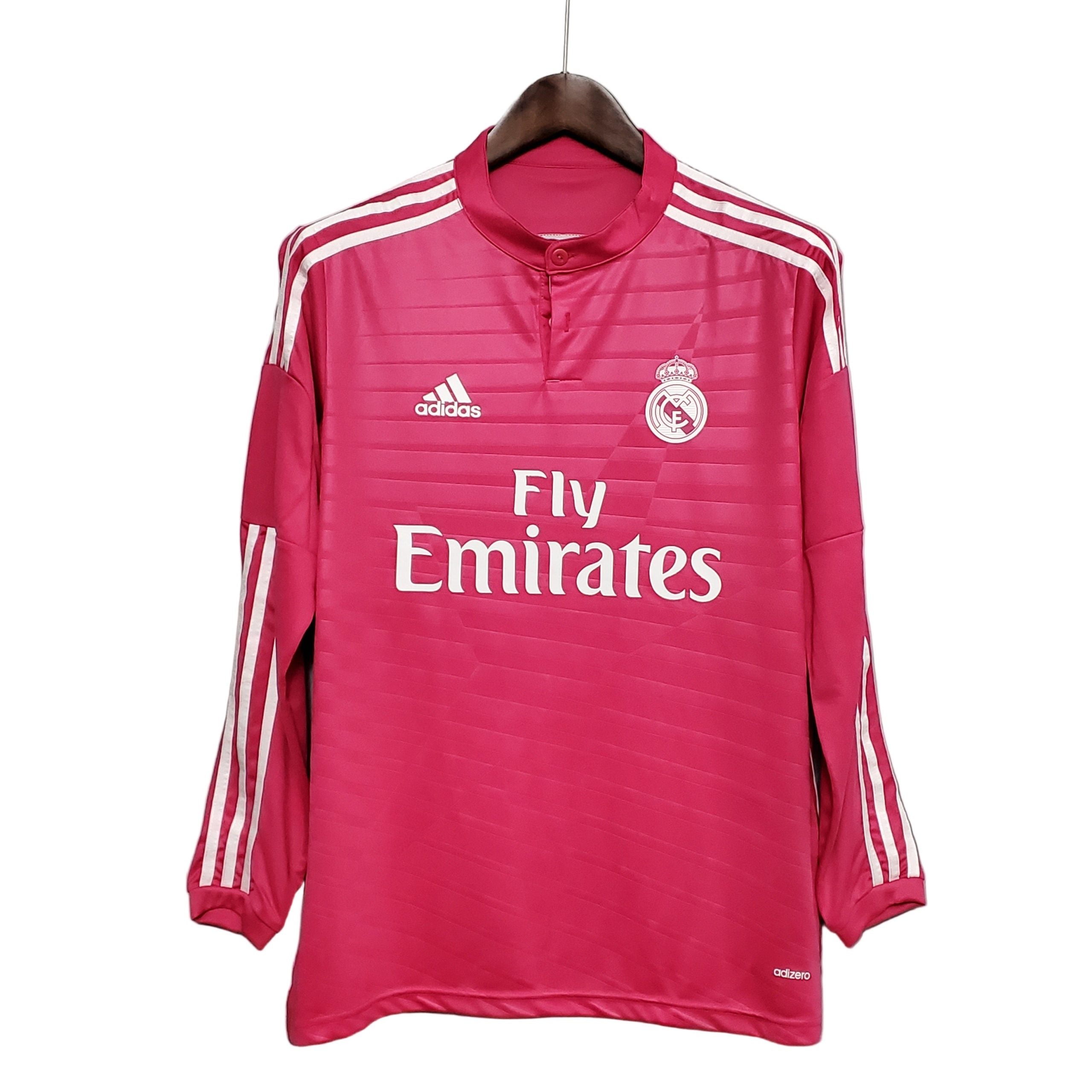 Maglia Retro Rosa Manica Lunga Real Madrid 2014/2015