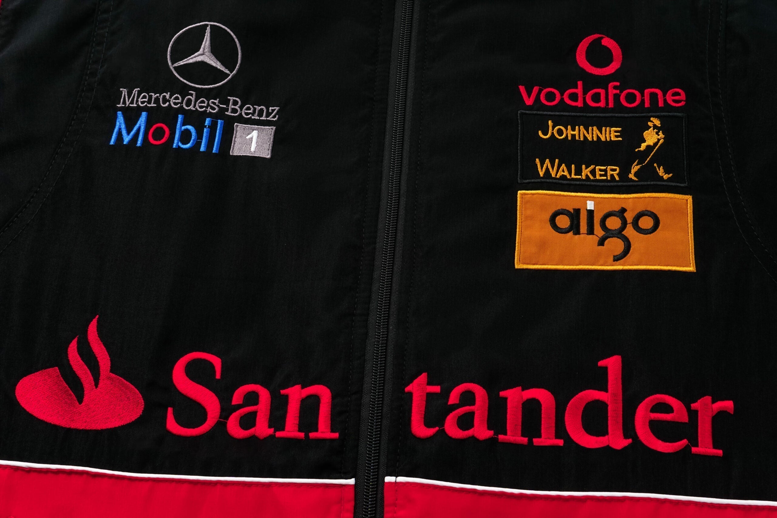 Veste Équipe de Course F1 McLaren – Manteau zippé Vodafone Mercedes Motorsport