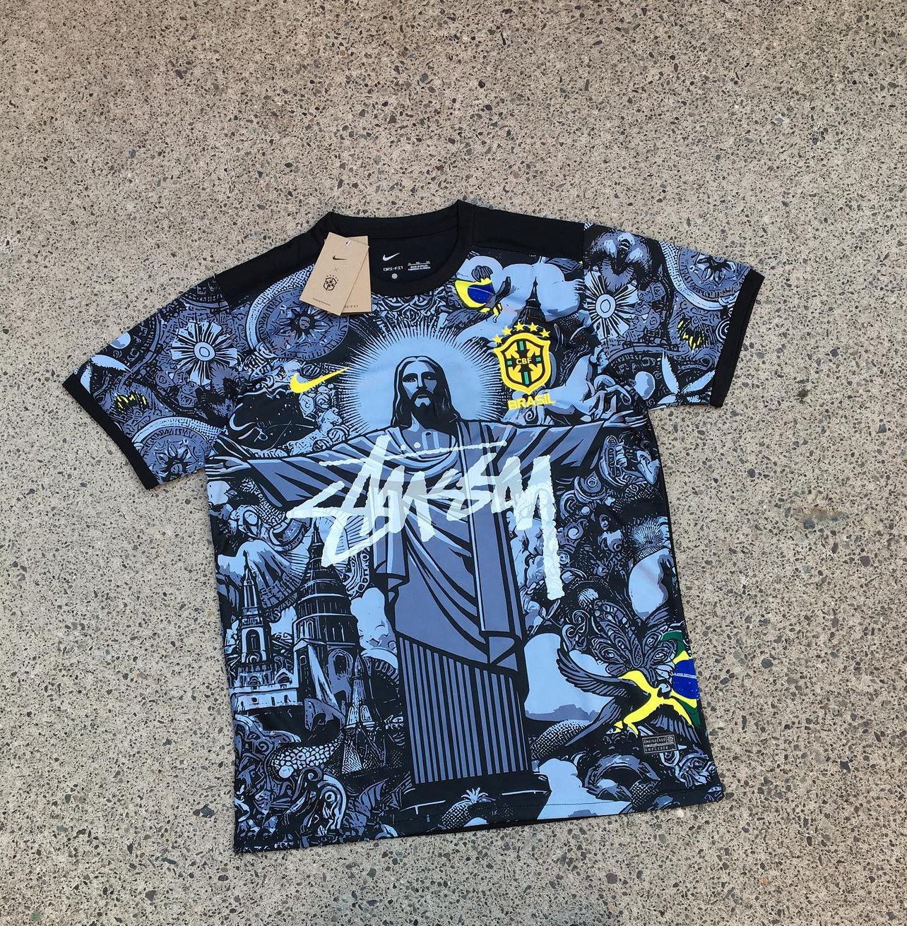 BRASILE X GESÙ CRISTO X STUSSY EDIZIONE SPECIALE (NERO)
