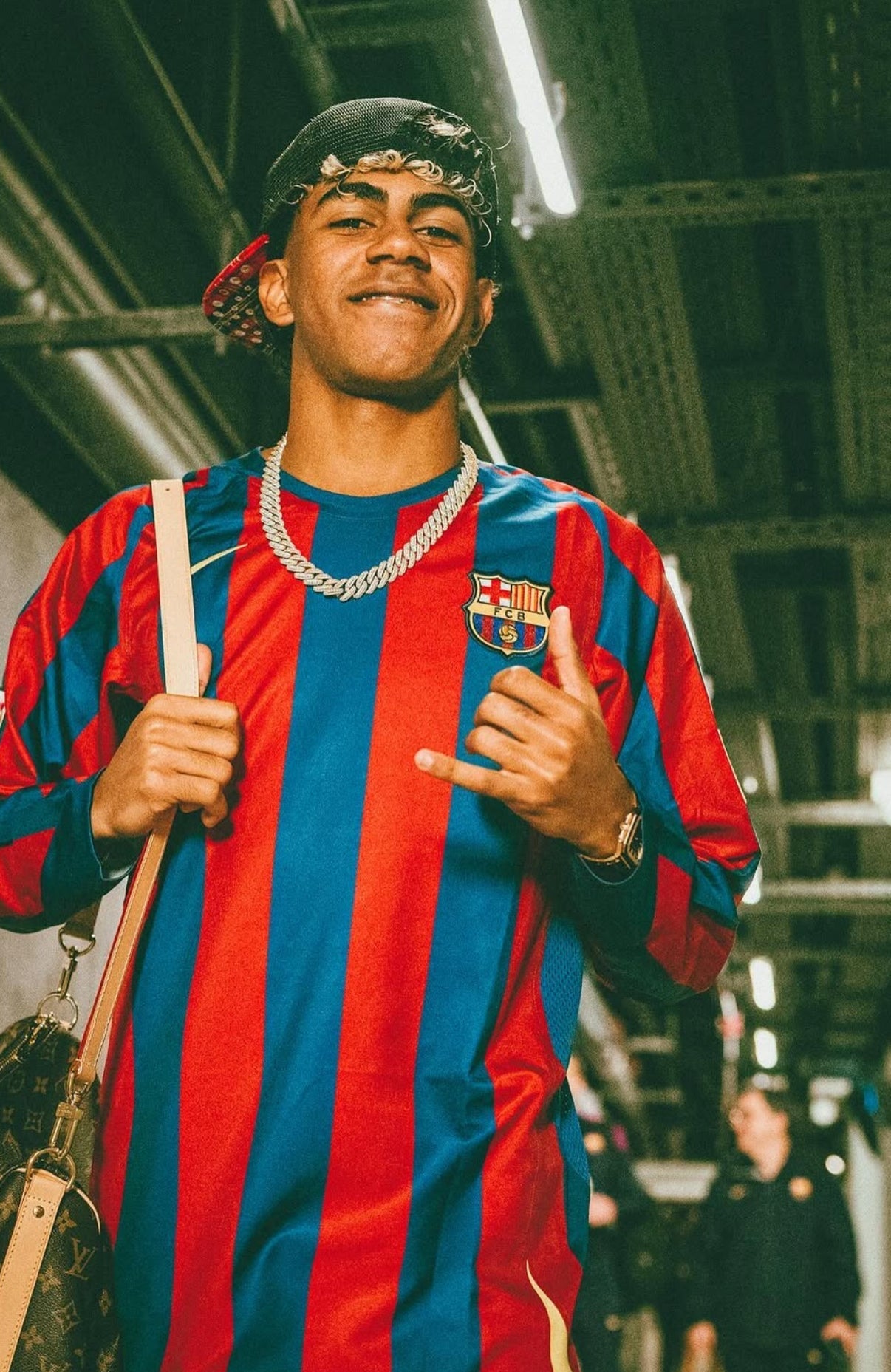 Ronaldinho Retro-Trikot Langarm Barcelona 2005