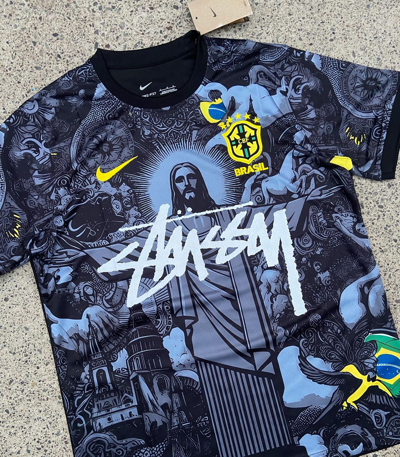 BRASILE X GESÙ CRISTO X STUSSY EDIZIONE SPECIALE (NERO)