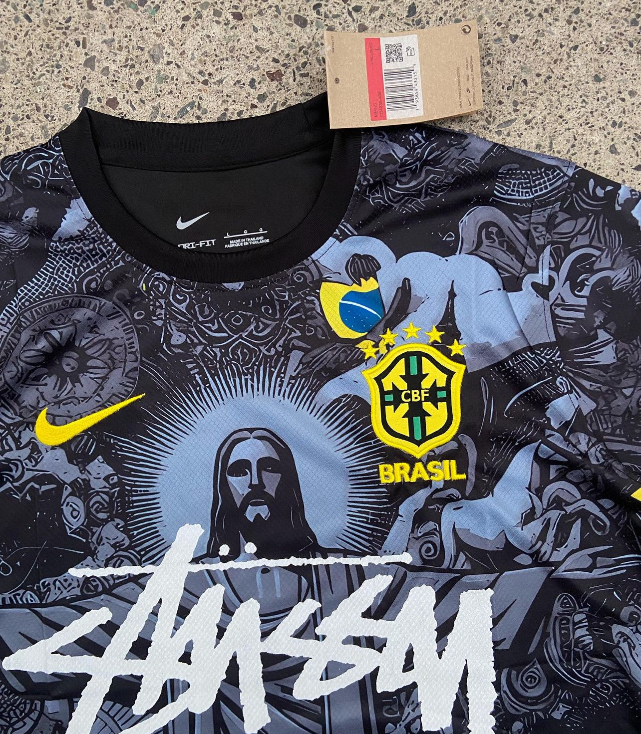 BRASILE X GESÙ CRISTO X STUSSY EDIZIONE SPECIALE (NERO)