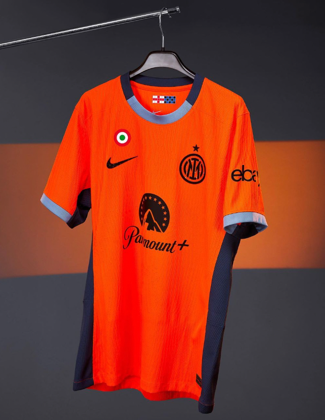 Maglia arancione Inter Milan terza divisa