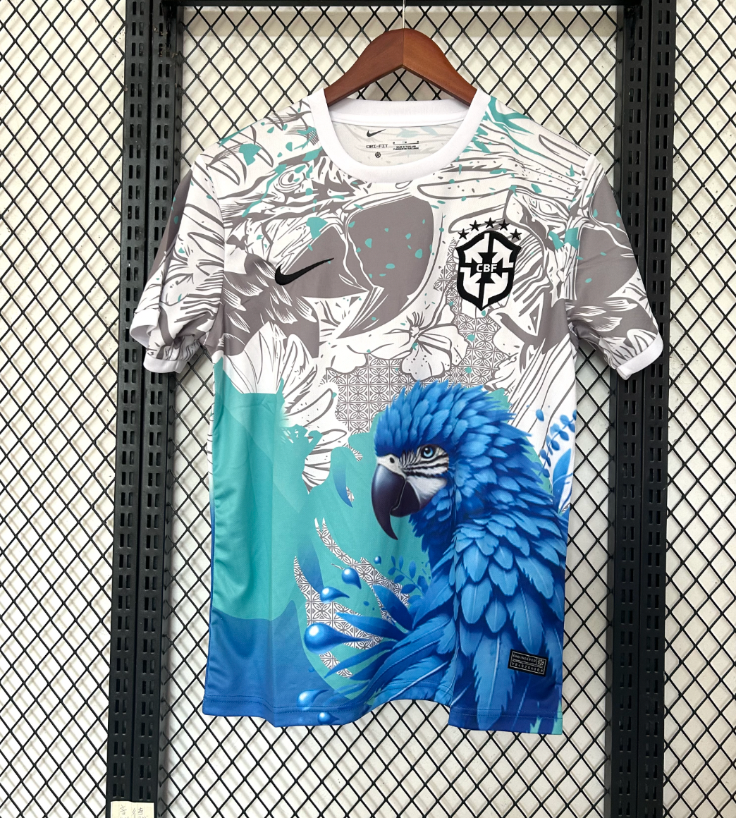 Brazilië Blauwe Papegaai Shirt Speciale Editie 2026