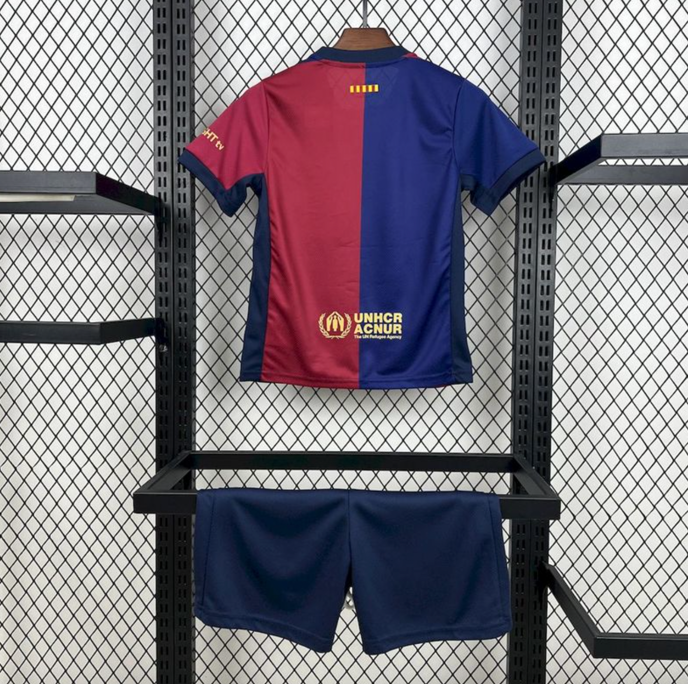 FC Barcelona × Travis Scott Equipamento Infantil de Futebol