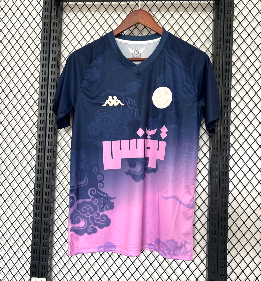 Camisola Águias de Cartago Tunísia Rosa Azul