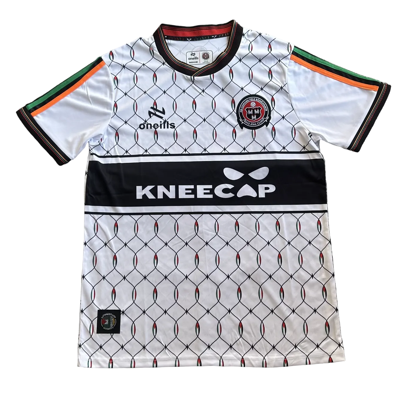 Maillot extérieur Bohemian FC x Kneecap 2026 – Édition Soutien Palestine