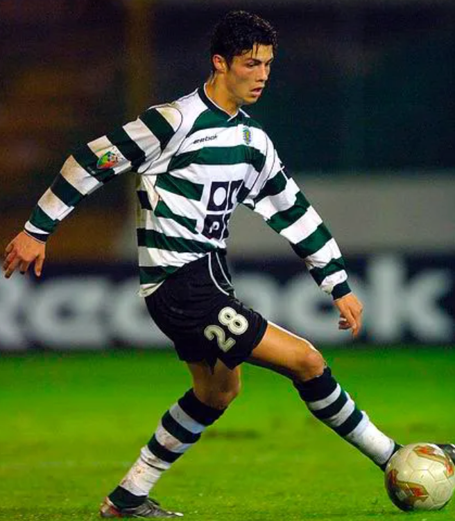 Sporting Lissabon 2001/2003 Langarm-Fußballtrikot