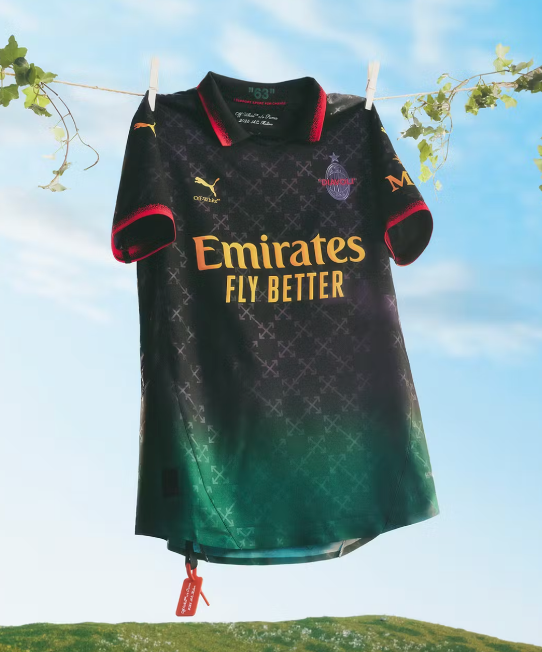 AC Milan x Off-White 2024/2025 (SCHWARZ)
