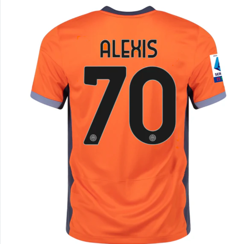 Maglia arancione Inter Milan terza divisa