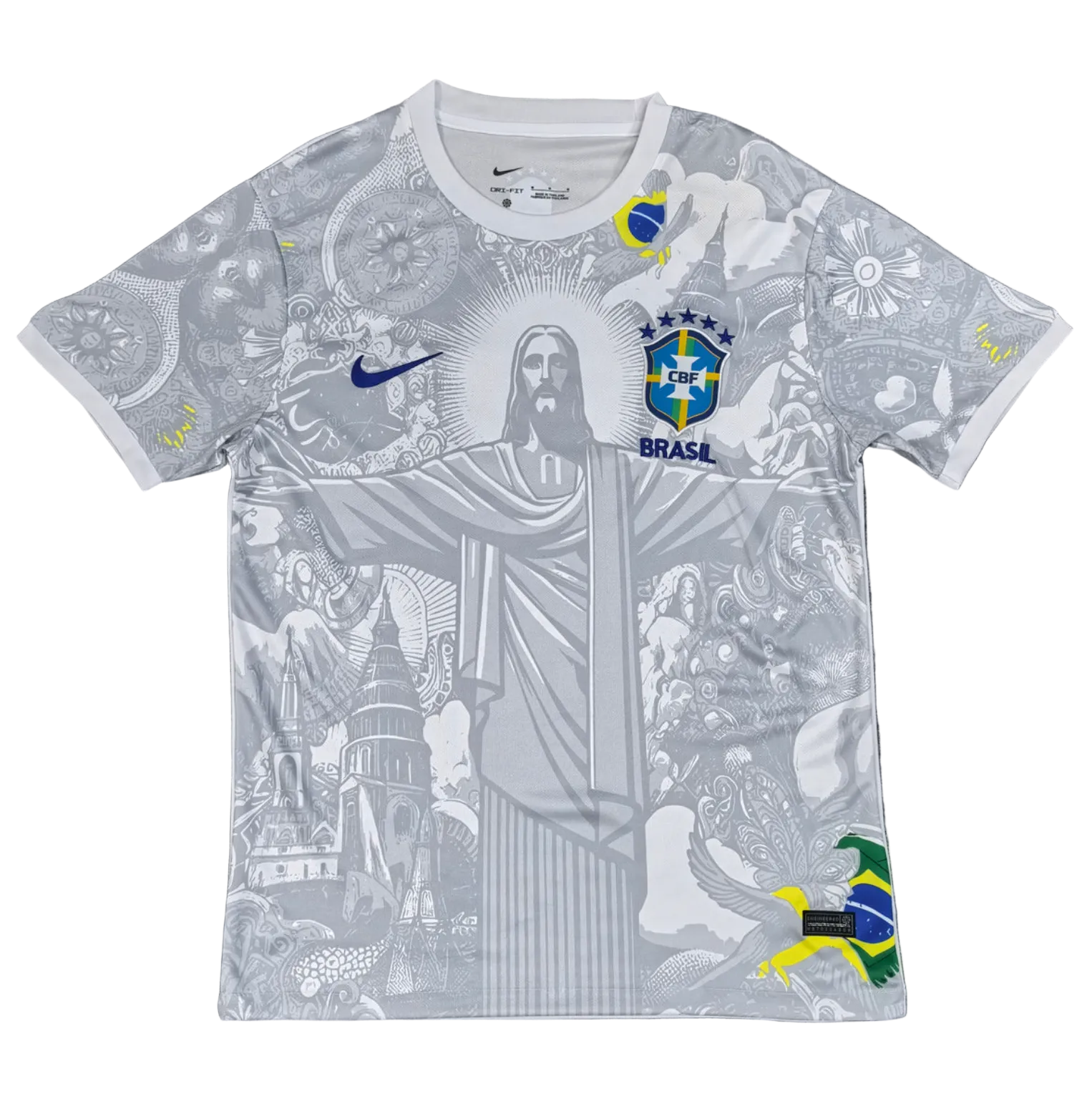 Brazilië Jesus shirt 2026, Brazilië wit speciale editie shirt