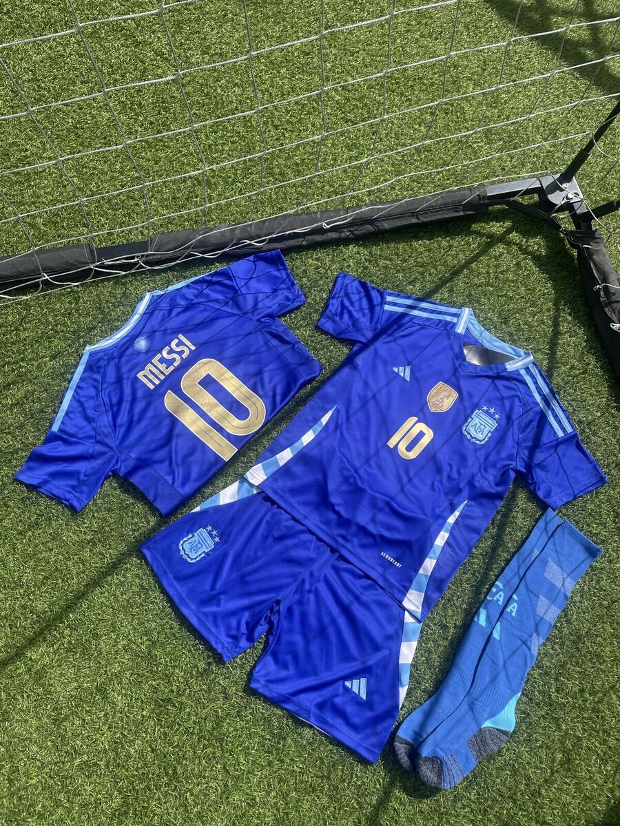 Argentinien Auswärts Kindertrikot 2024/2025 mit Messi 10