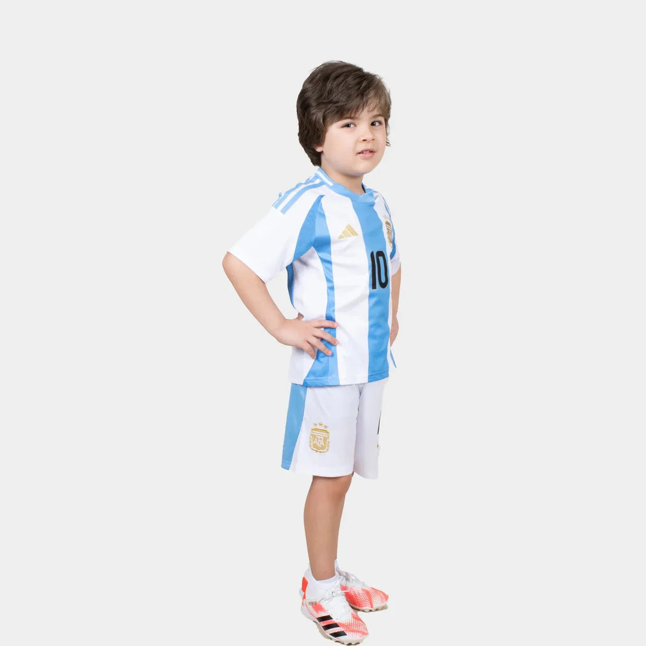 Equipamento Casa Argentina para crianças 2024/2025 Messi 10