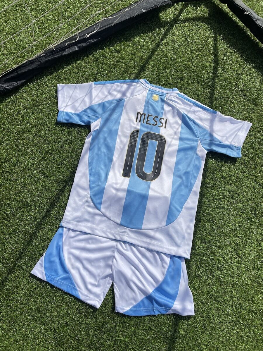 Equipamento Casa Argentina para crianças 2024/2025 Messi 10
