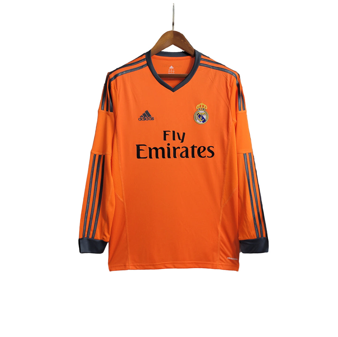 Terzo Kit Retro Arancione Manica Lunga Real Madrid 2013/2014