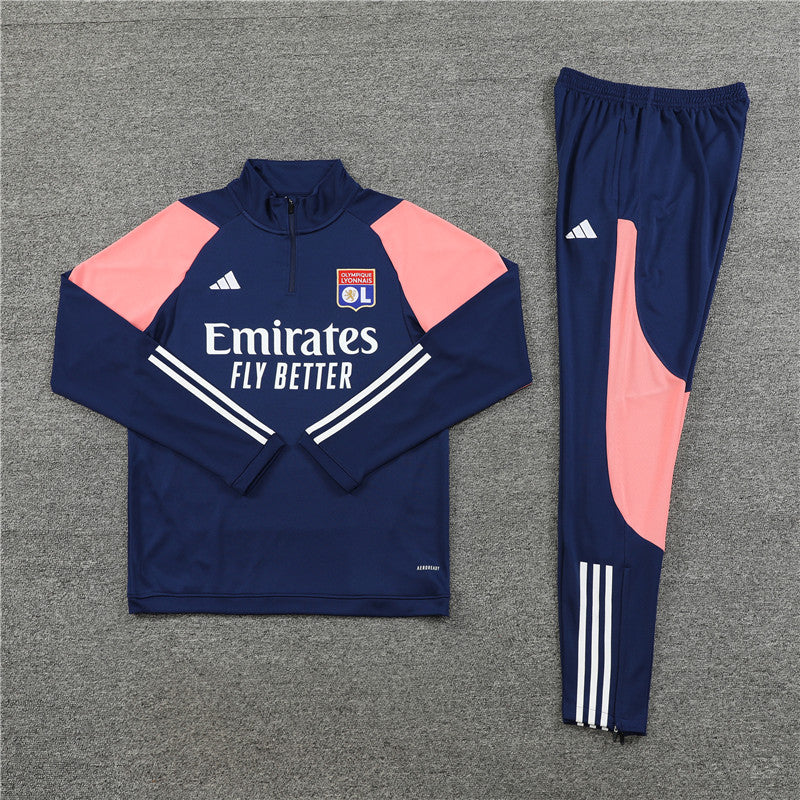 Tuta da ginnastica Lione 23-24 Blu Reale