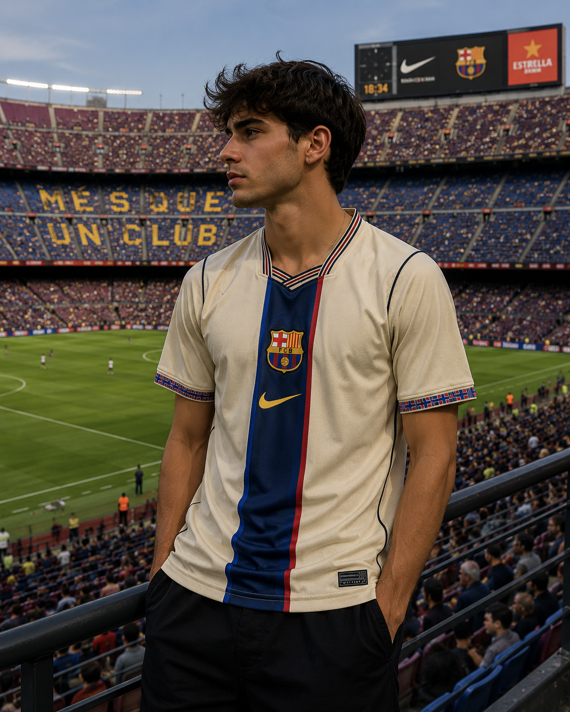 Maglia ispirata al retro FC BARCELONA 2026/2027 (beige)